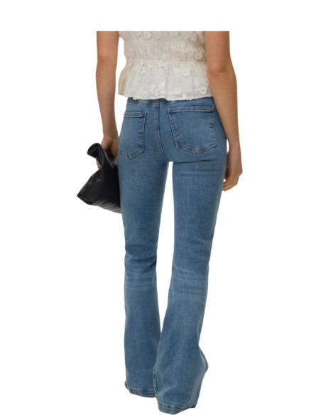 Jeans Flared Donna Vita Alta