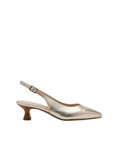 Massimo Baldi Décolleté Slingback Pelle Platino | Eleganza Senza Tempo
