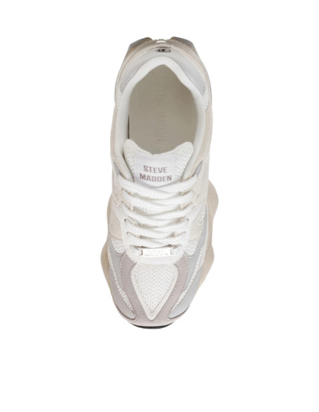 Sneakers Chunky Platform Steve Madden Speeder Bianco Multi | Glamour Shop