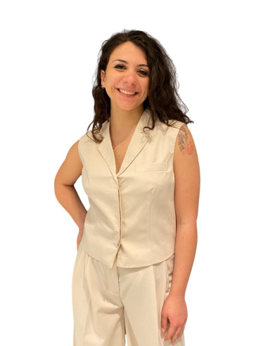 Gilet Avena con Bottoni a Scomparsa Vero Moda