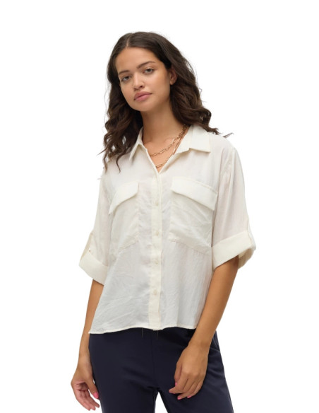 Camicia Panna 3/4 con Taschine Vero Moda