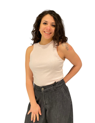 Canotta a costine ROSA