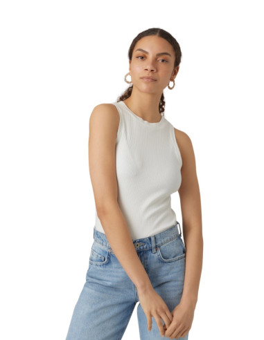 Canotta a costine BIANCO