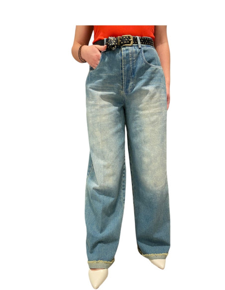 Jeans Palazzo Sabbiato Donna