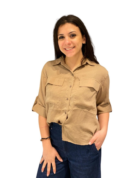 Camicia 3/4 taschine SABBIA