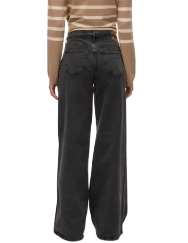 Jeans Grigio Scuro a Gamba Ampia