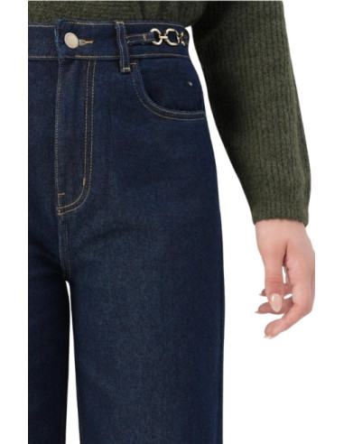 Jeans Wide Fit con Dettaglio Catena Donna