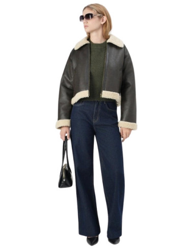 Jeans Wide Fit con Dettaglio Catena Donna