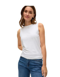 Canotta scollo a barca BIANCO