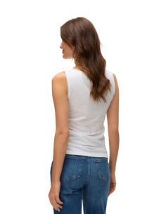 Canotta scollo a barca BIANCO