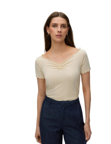 TOP scollo omerale PANNA