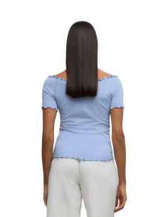Top Scollo Omerale Celeste Vero Moda
