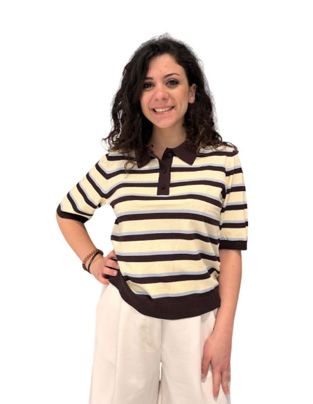 Polo rigata MORO-BURRO