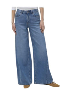 Jeans palazzo cucitura trasversale