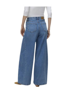 Jeans palazzo cucitura trasversale