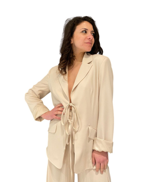 Giacca cady laccetti LATTE