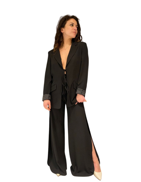 Giacca Cady con Laccetti Nera Motel