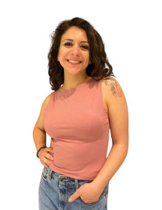 Canotta scollo a barca ROSA