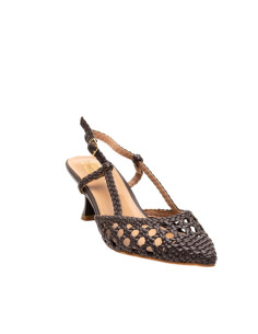 Slingback Intreccio Rattan Chic - Caffènero