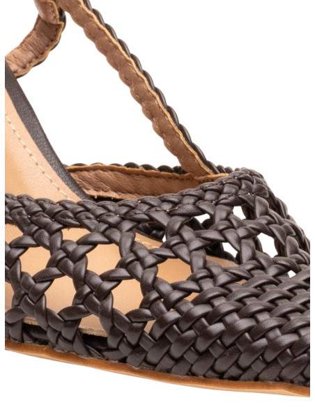 Slingback Intreccio Rattan Donna