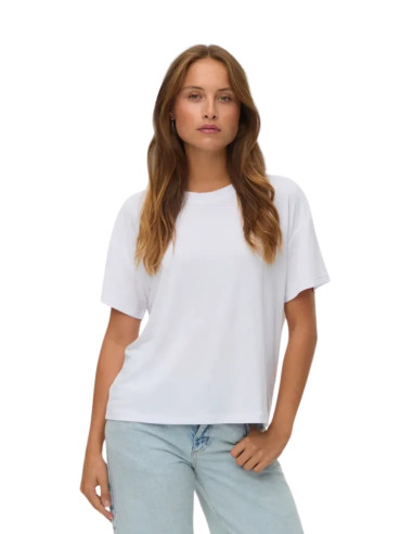 T SHIRT TENCEL BIANCO