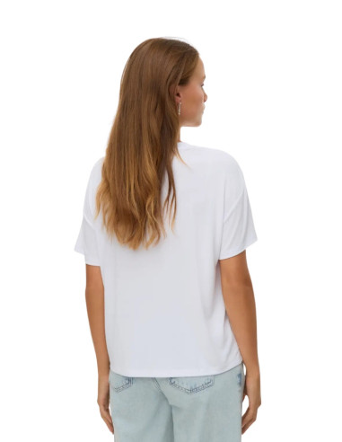 T SHIRT TENCEL BIANCO