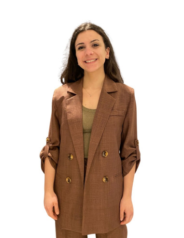 Blazer Leggero Color Moro - Zahjr