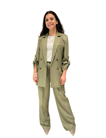 Blazer Donna Leggero Militare Zahjr