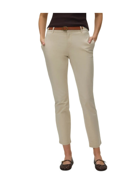Pantalone chino beige donna Vero Moda | Slim estivo con cintura