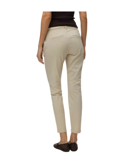 Pantalone chino beige donna Vero Moda | Slim estivo con cintura