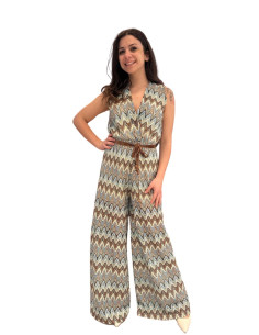 Tuta zig zag multicolor Motel | Tuta estiva donna elegante