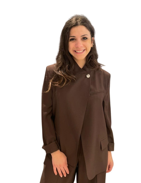 Blazer Asimmetrico Moro - Motel
