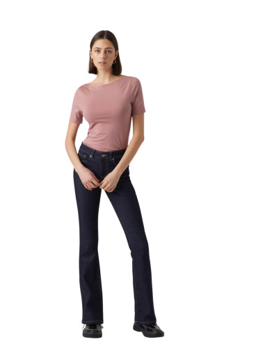 Vero Moda T-shirt VMPANDA Rosa Antico - Scollo a Barca Slim